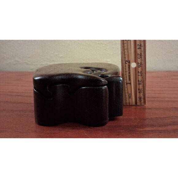 Richard Rothbard Wood Box Apple Worm Secret Compartment Trinket  Jewelry Signed - Picture 9 of 11